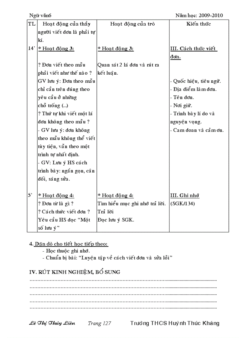 image for page Văn 6 4 cột hkii đầy đủ