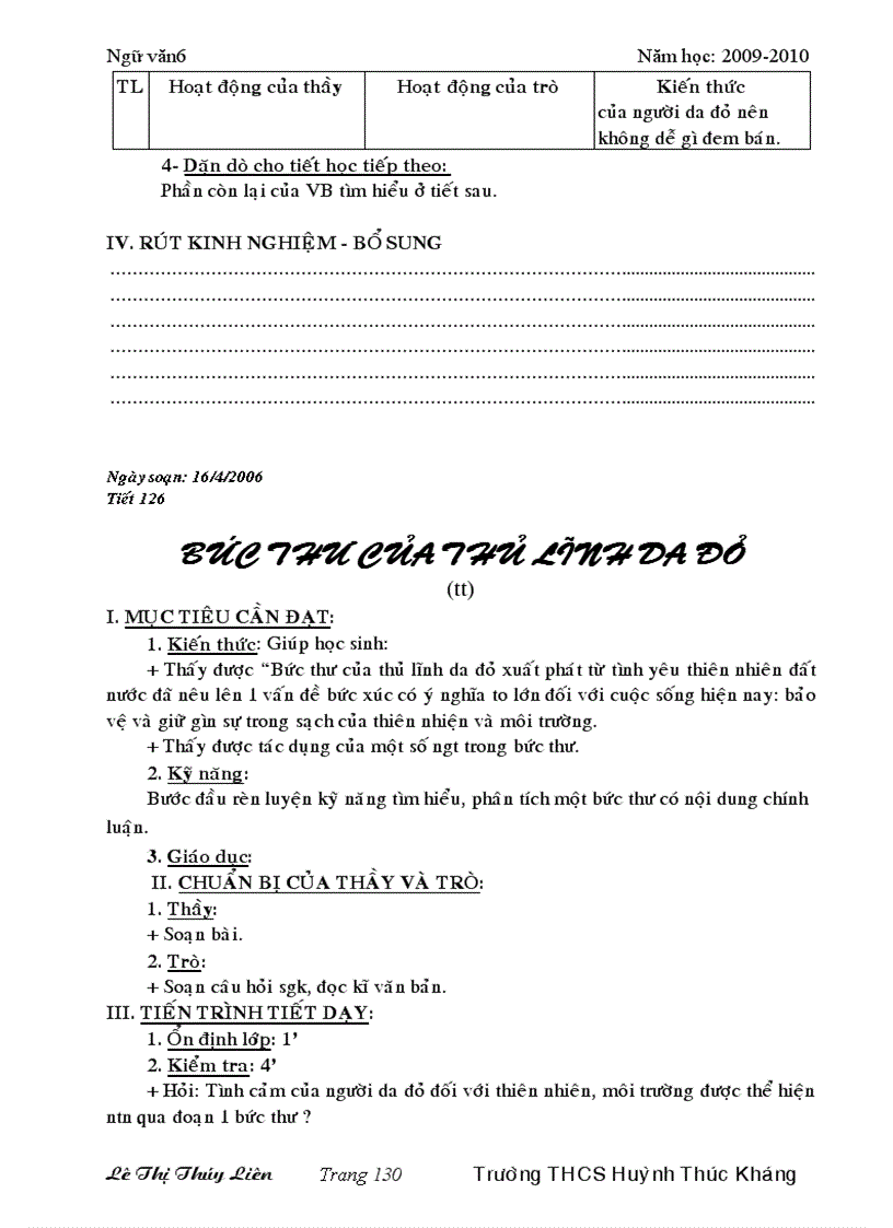 image for page Văn 6 4 cột hkii đầy đủ