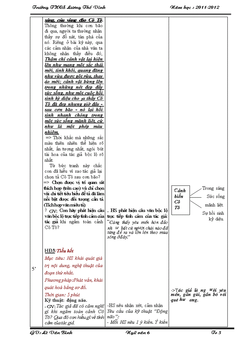 image for page Văn 6 Tiết 103 4 cột CKTKN