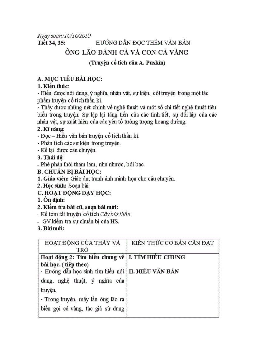 image for page Ông lão đánh cá và con cá vàng 1