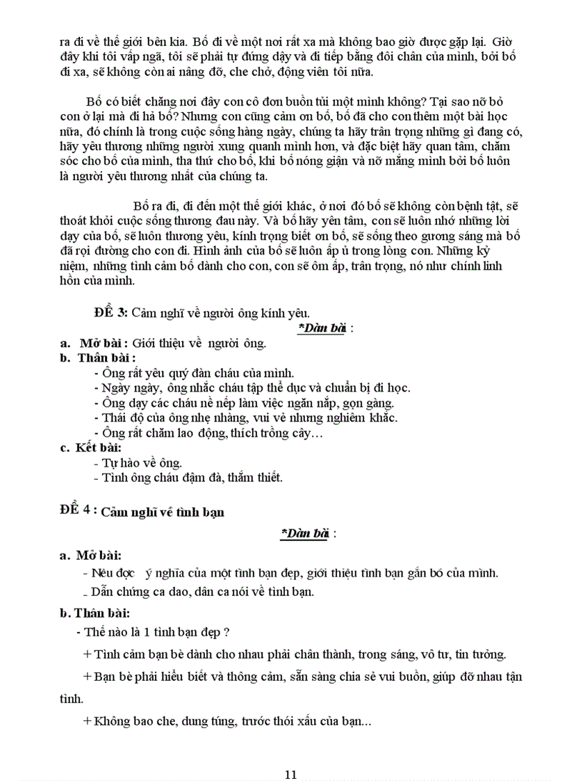 image for page 1 số bài làm văn biểu cảm 7