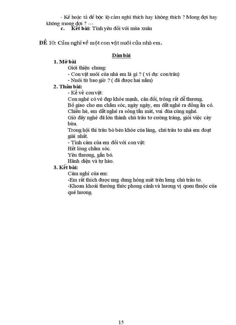 image for page 1 số bài làm văn biểu cảm 7