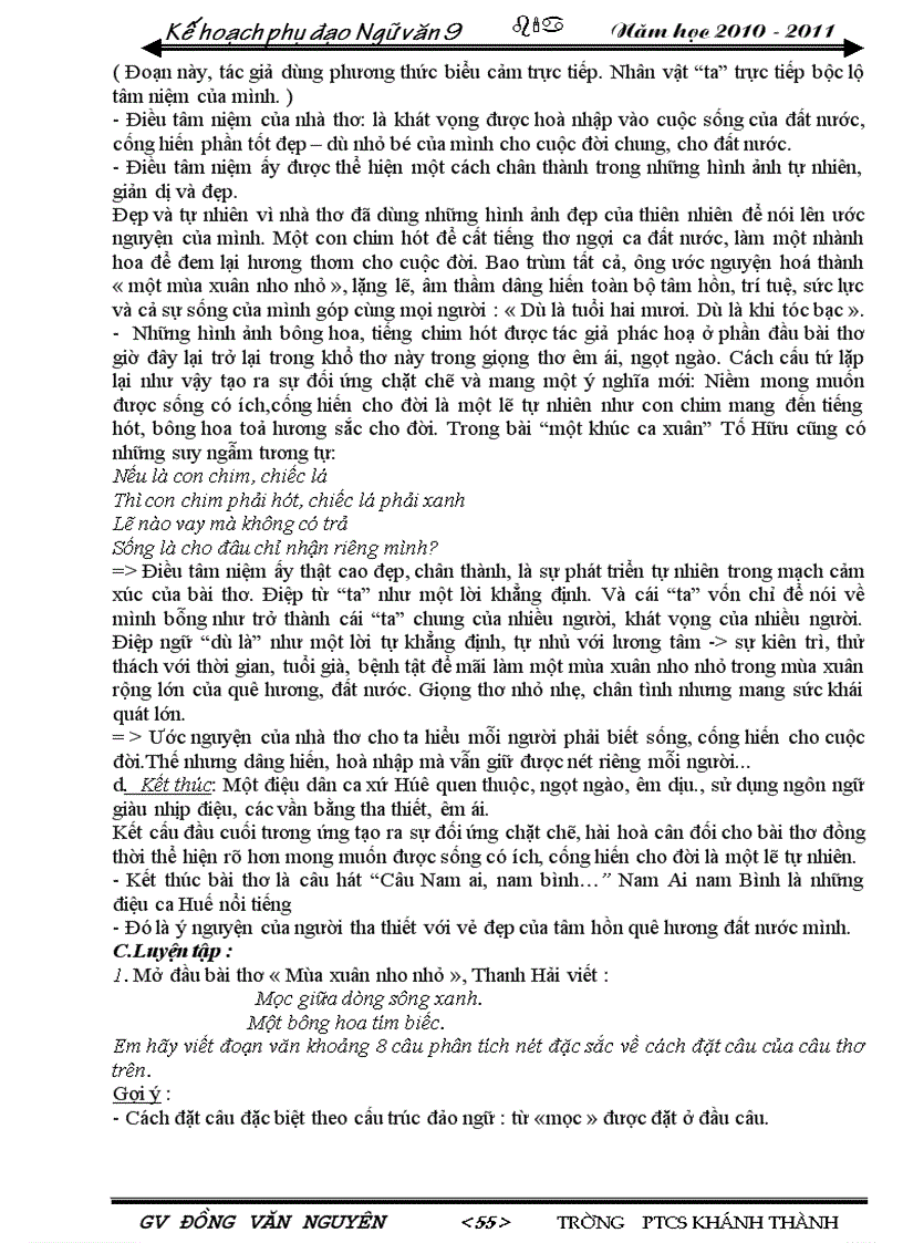 image for page Bồi dưỡng Ngữ văn 9