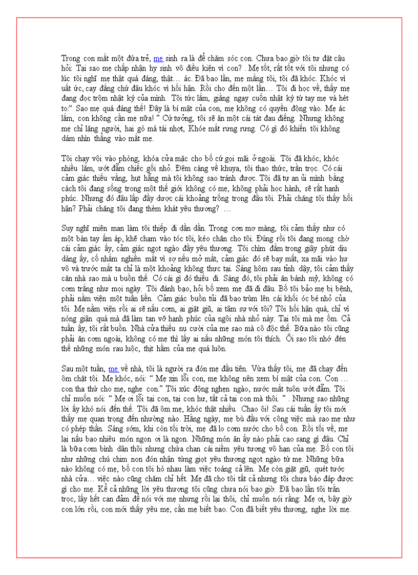 image for page Cảm nghĩ về người mẹ