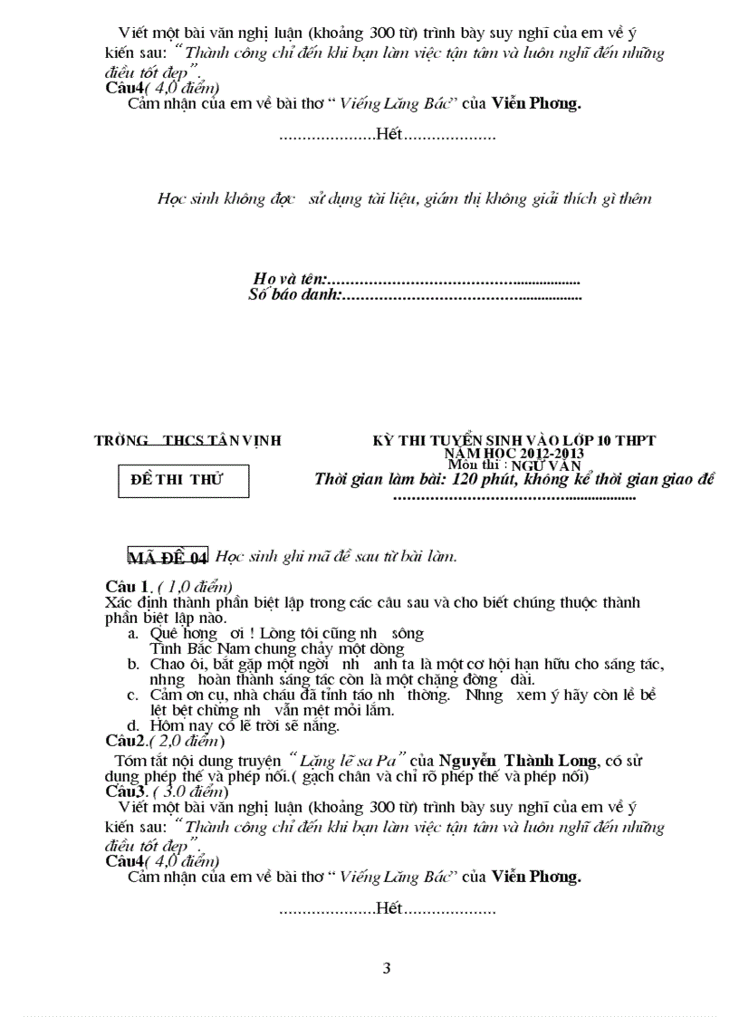 image for page De Thi Hoc Ky 2 Co Dap An