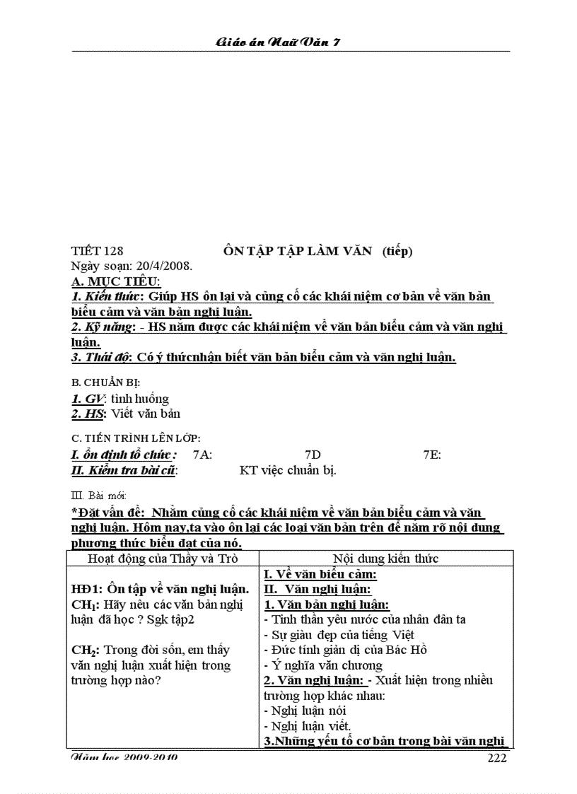 image for page Giáo án 3 cột chỉ cần in