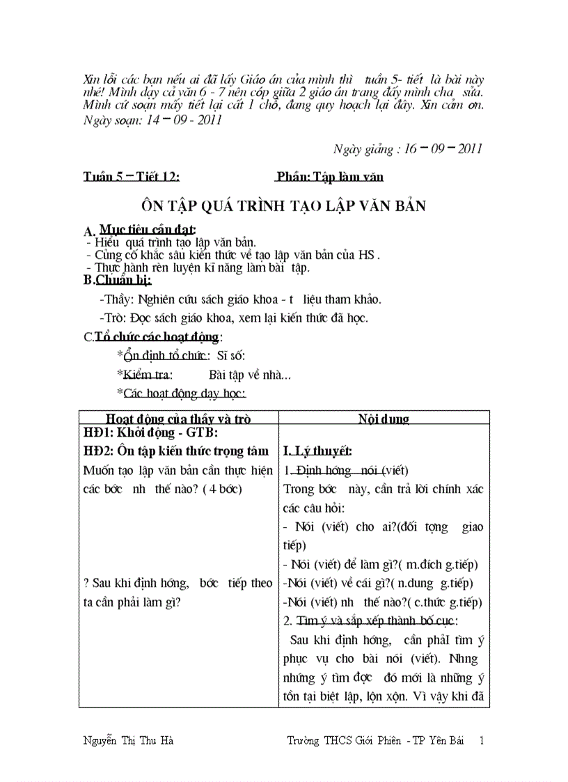 image for page Giáo án dạy chiều lớp 7