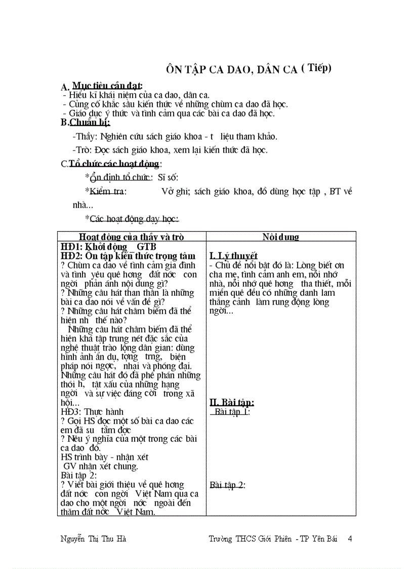 image for page Giáo án dạy chiều lớp 7