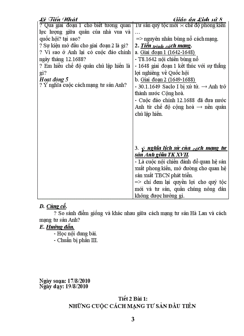 image for page Giao an Lich Su 8