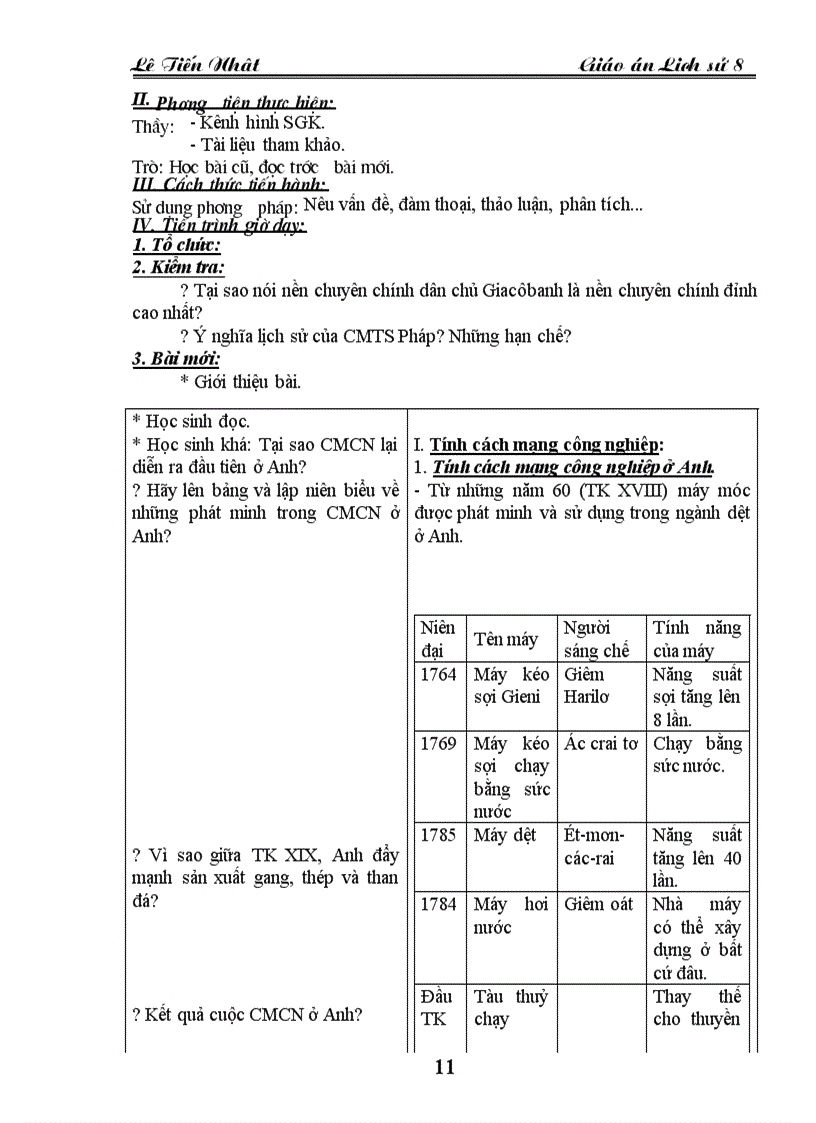 image for page Giao an Lich Su 8