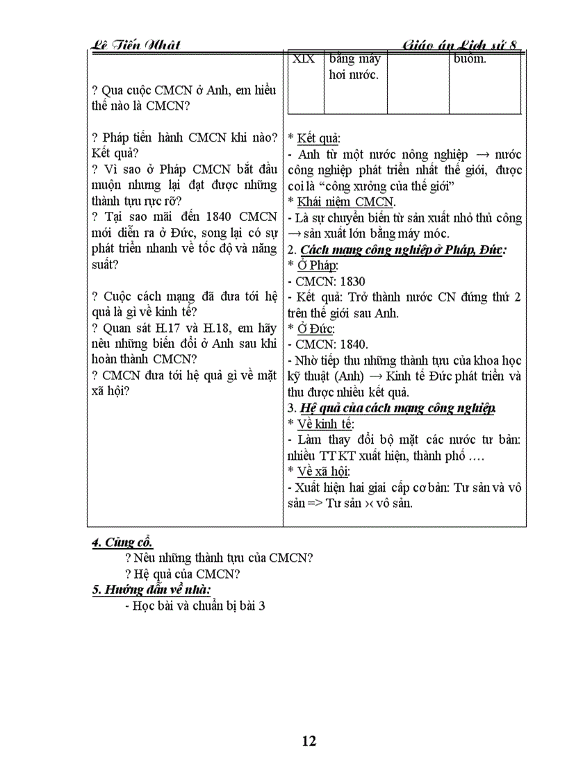 image for page Giao an Lich Su 8