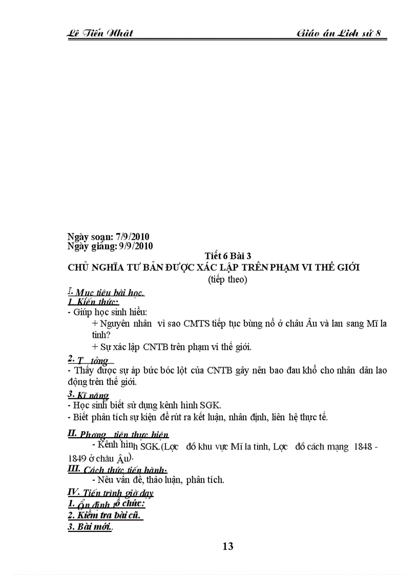 image for page Giao an Lich Su 8