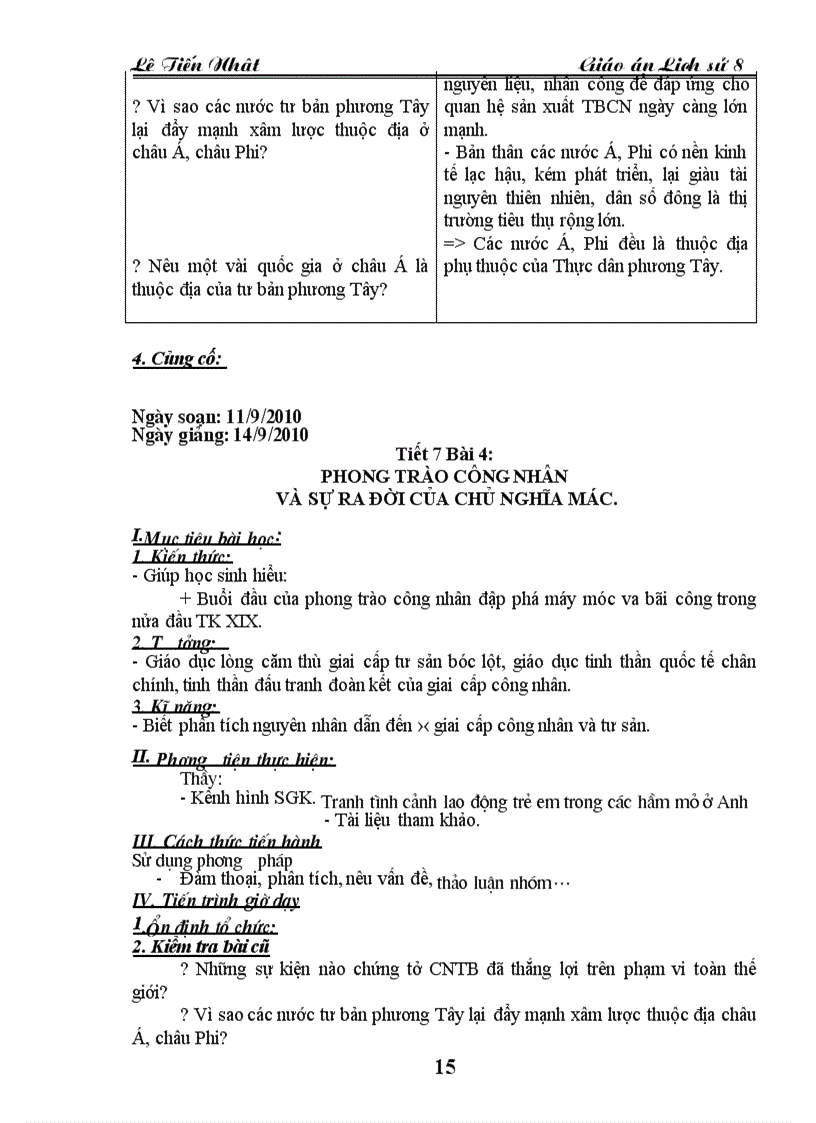 image for page Giao an Lich Su 8