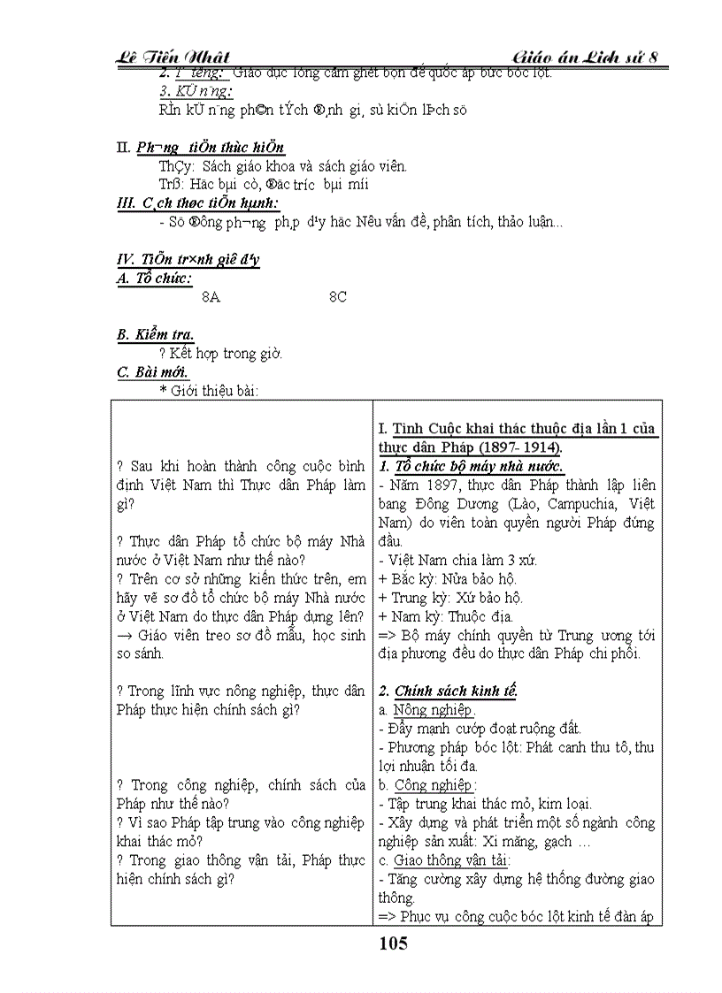 image for page Giao an Lich Su 8