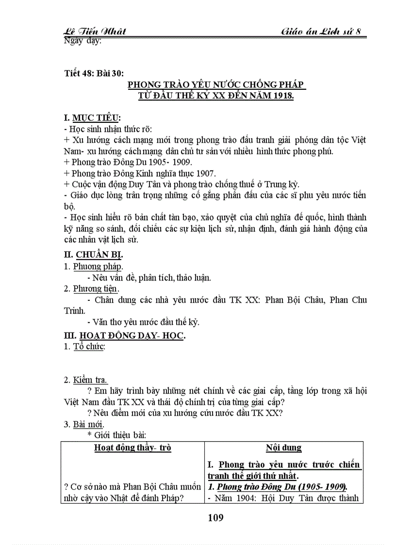 image for page Giao an Lich Su 8