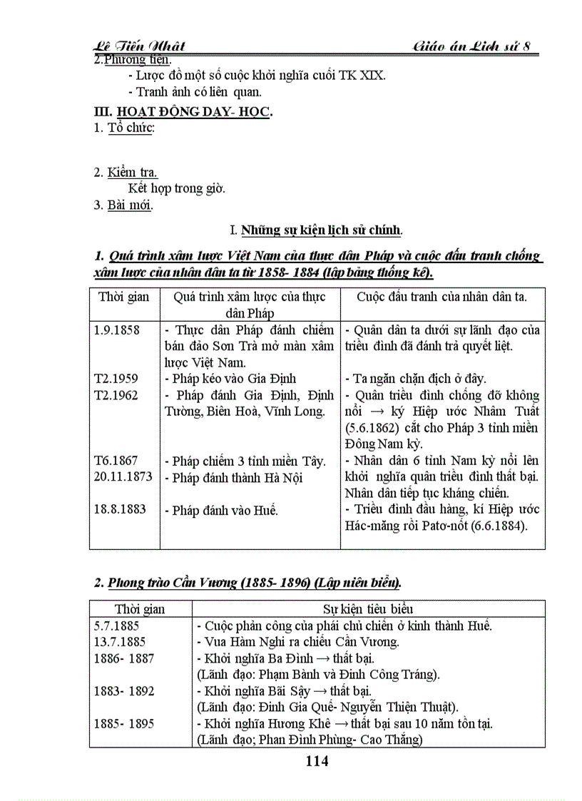 image for page Giao an Lich Su 8