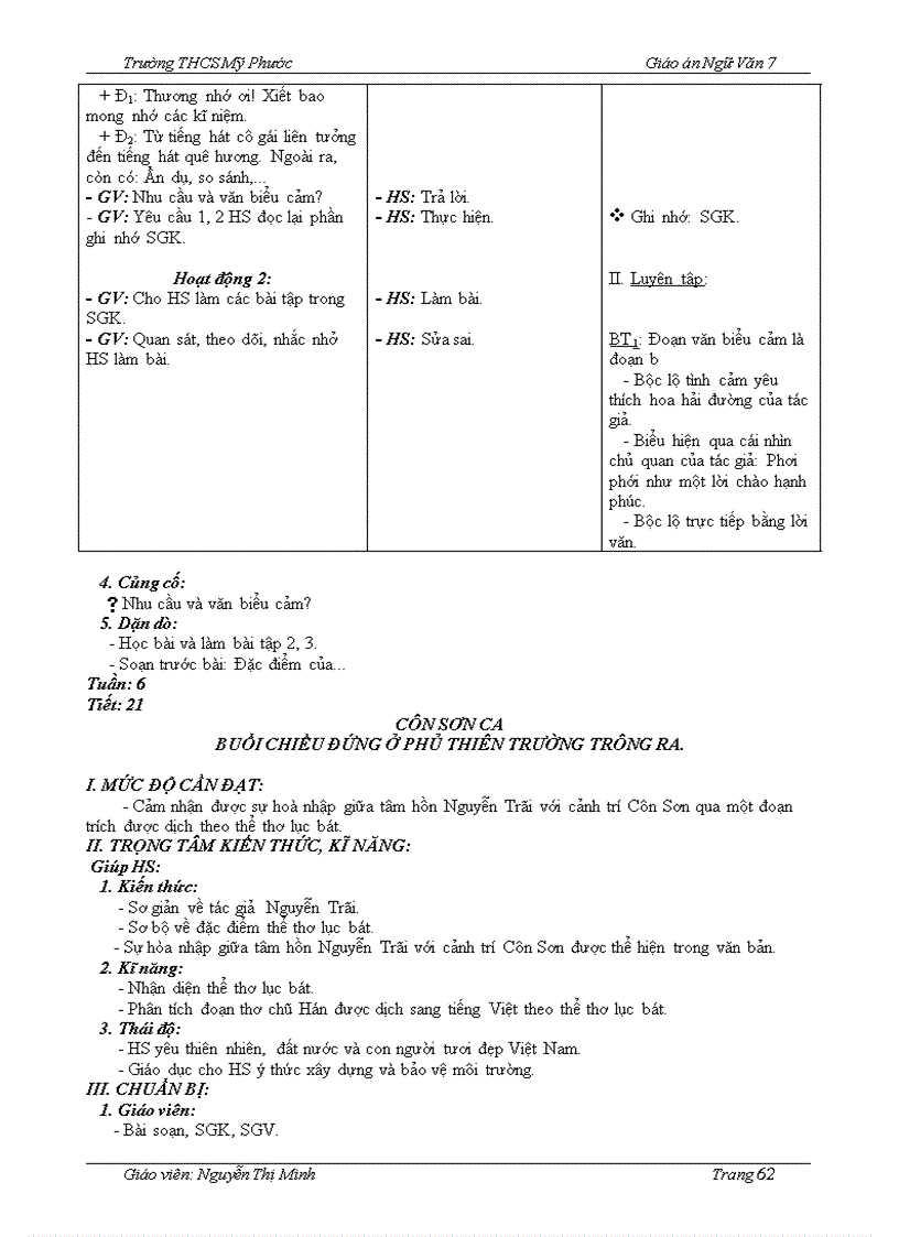 image for page Giáo án ngữ văn 7 11 12