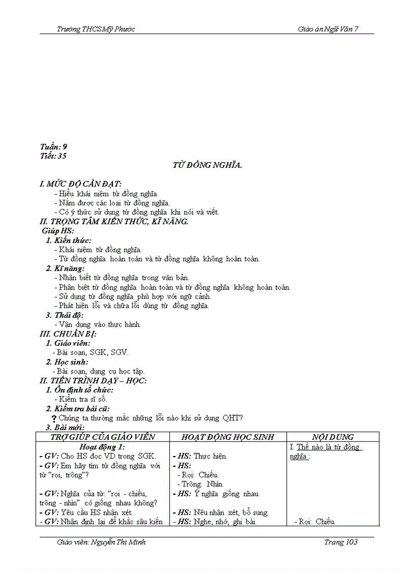 image for page Giáo án ngữ văn 7 11 12