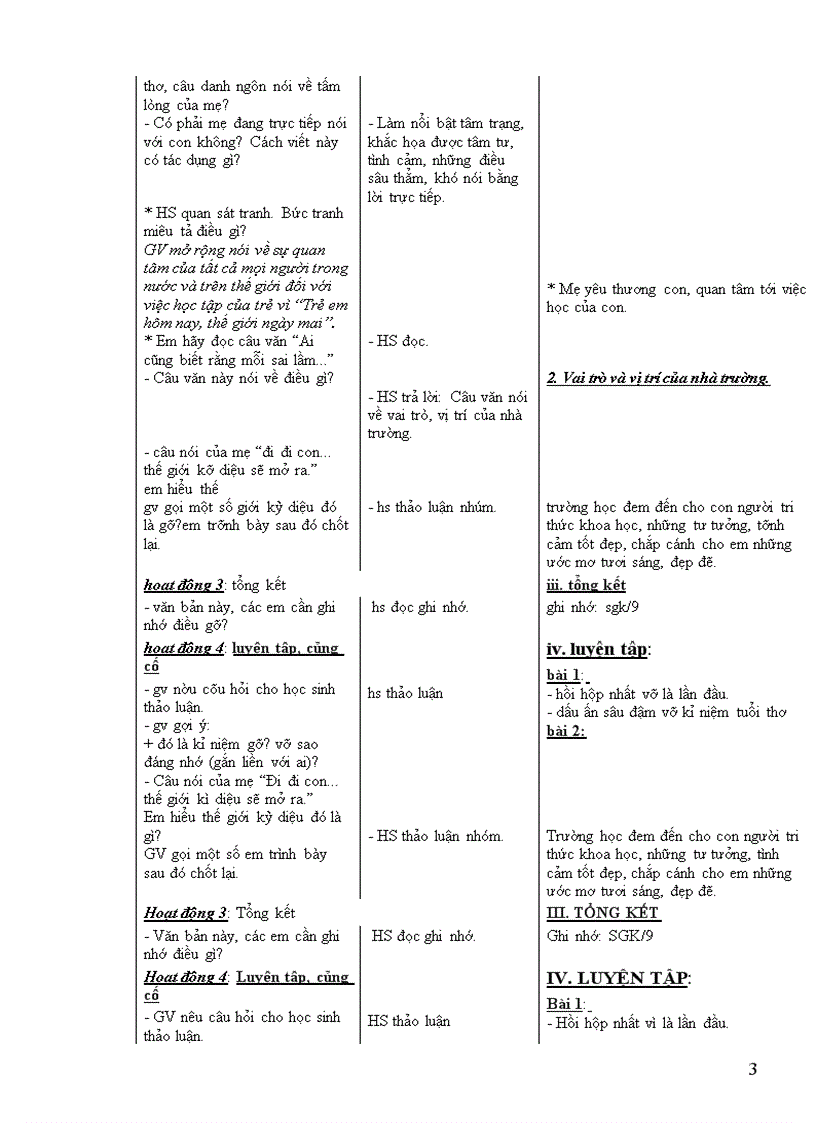 image for page Giáo án ngữ văn 7 cả năm 3 cột