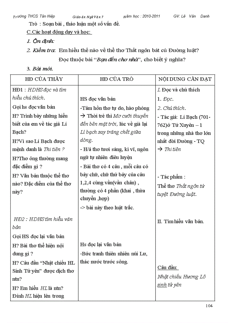 image for page Giao an Ngu van 7 ca nam 1