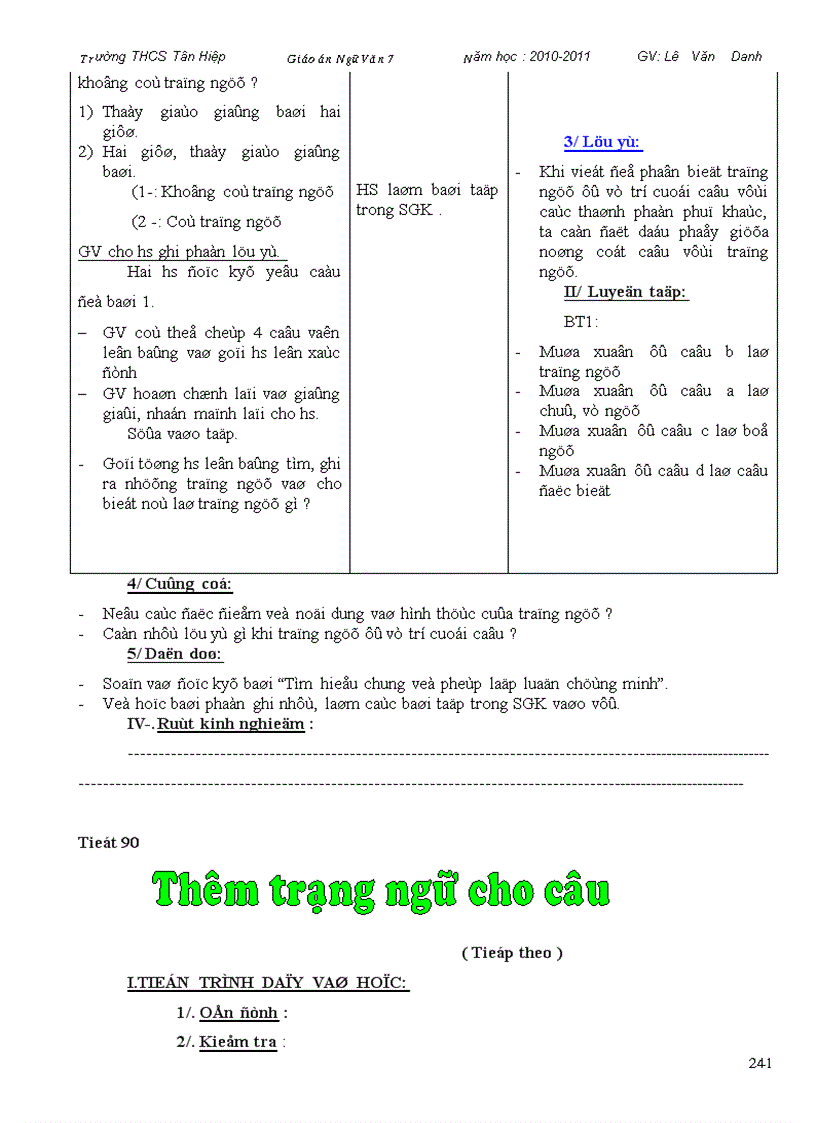 image for page Giao an Ngu van 7 ca nam 1