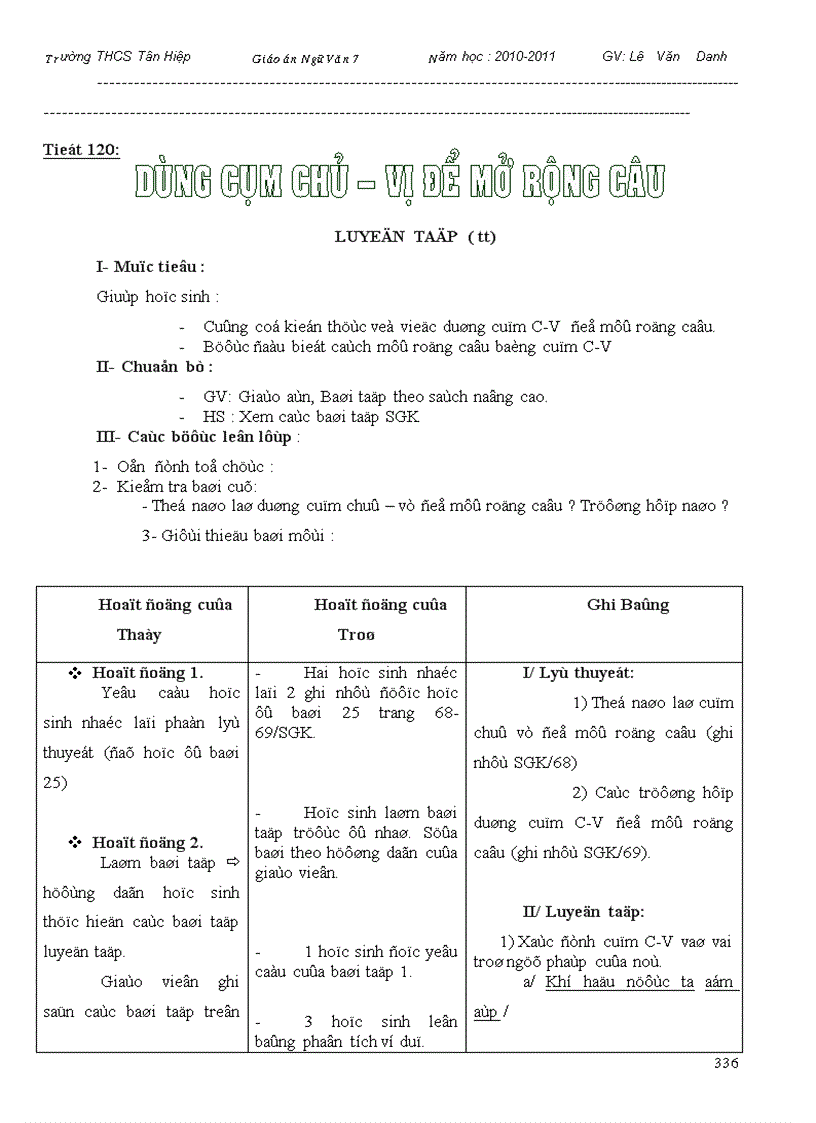 image for page Giao an Ngu van 7 ca nam 1