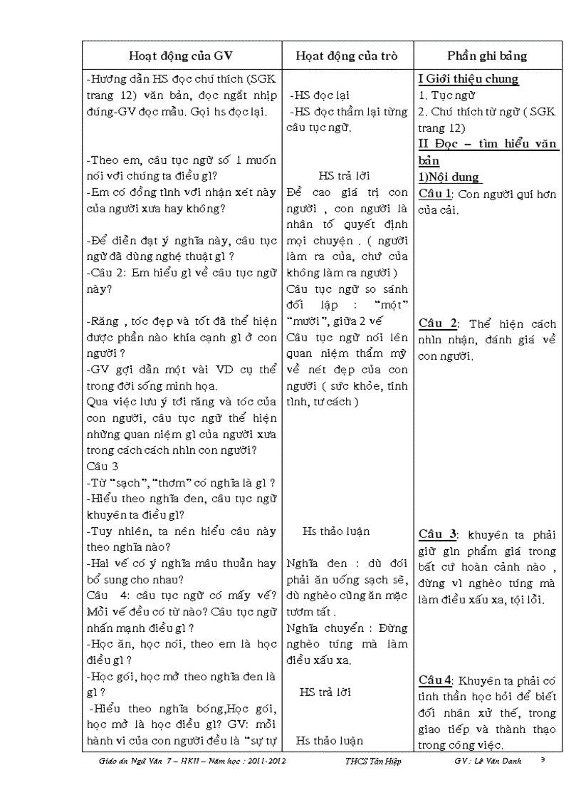 image for page Giáo án Ngữ văn 7 hay