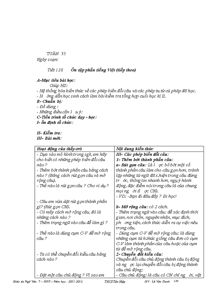 image for page Giáo án Ngữ văn 7 hay