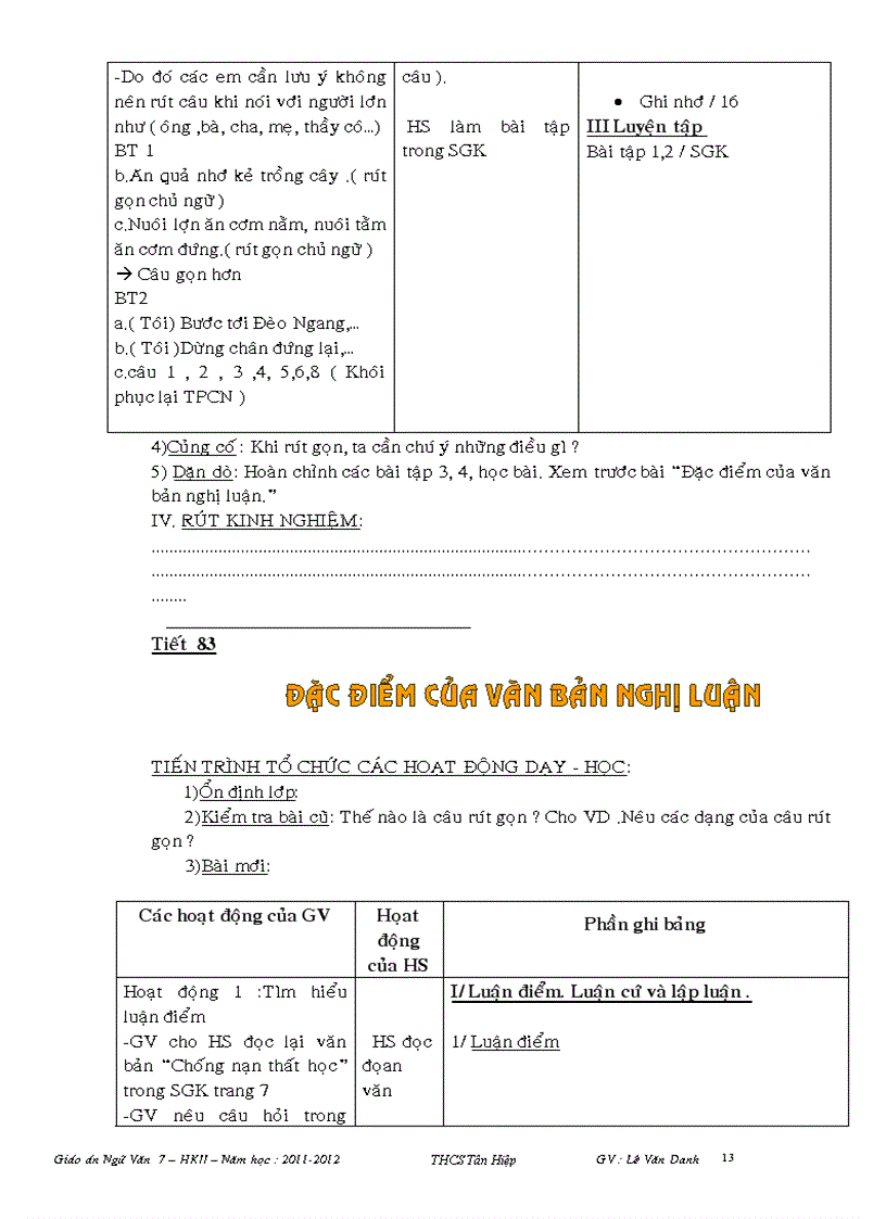 image for page Giao an ngu van 7 hk II