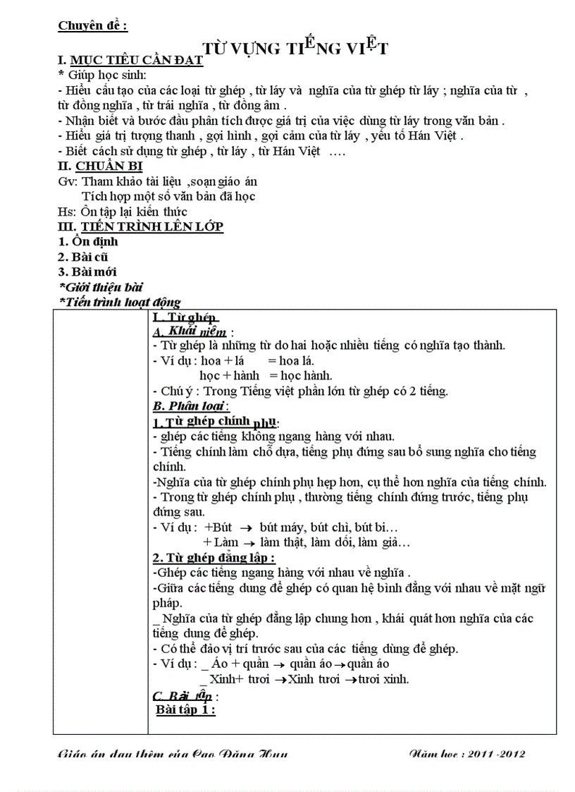 image for page Giáo án ôn tập nv 7 hay và chi tiết