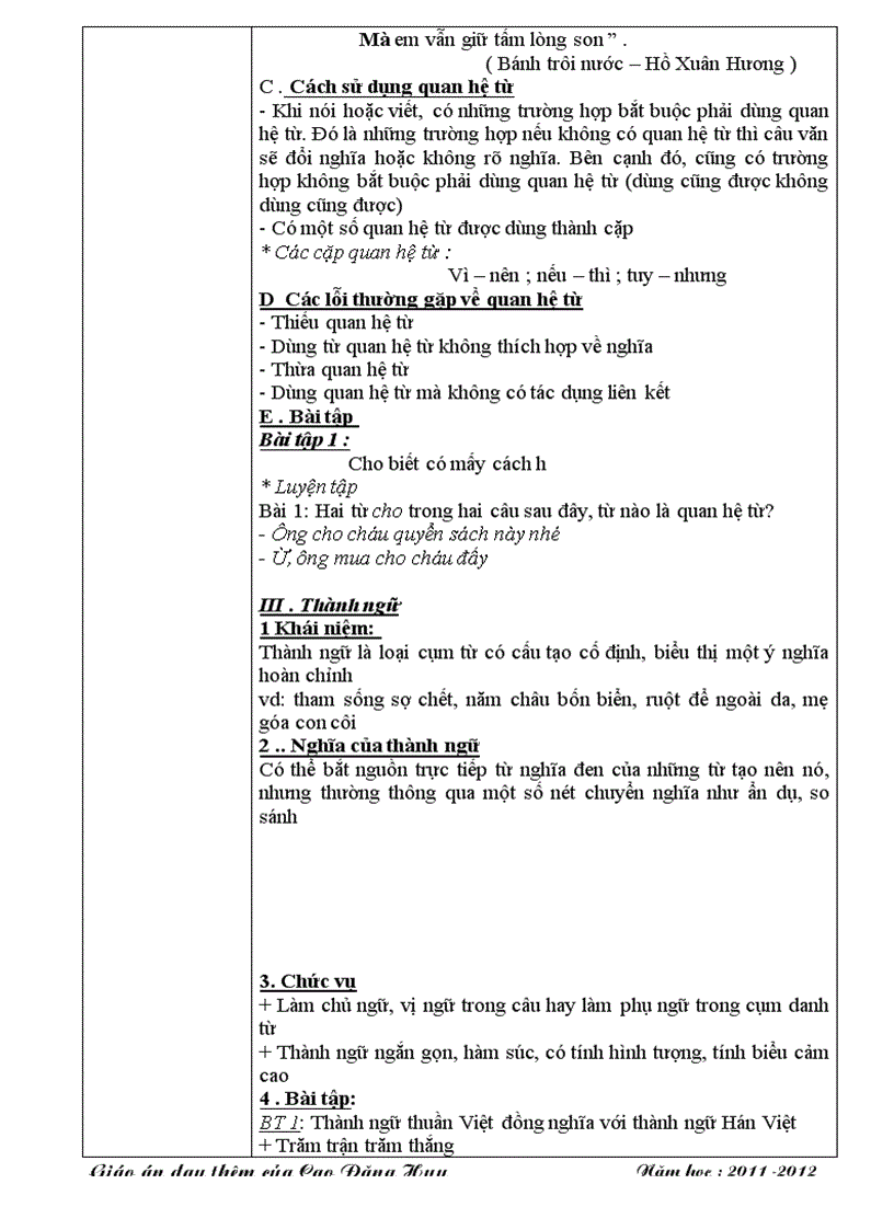 image for page Giáo án ôn tập nv 7 hay và chi tiết