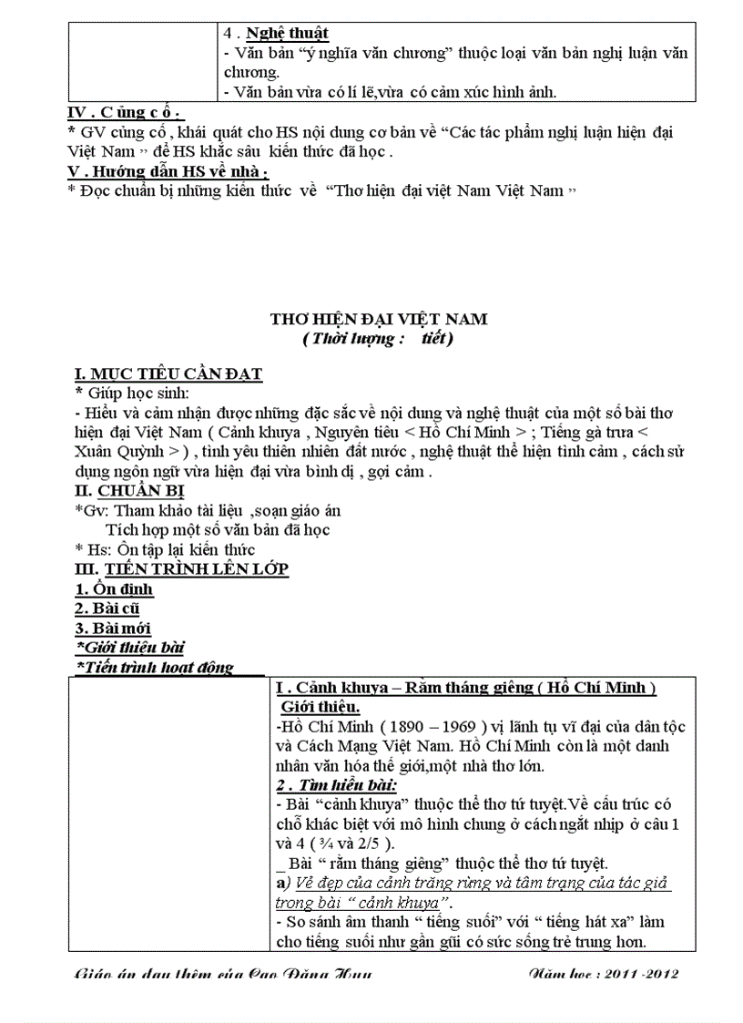 image for page Giáo án ôn tập nv 7 hay và chi tiết