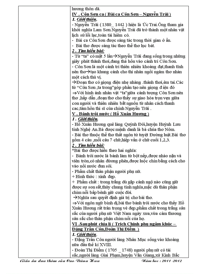 image for page Giáo án ôn tập nv 7 hay và chi tiết