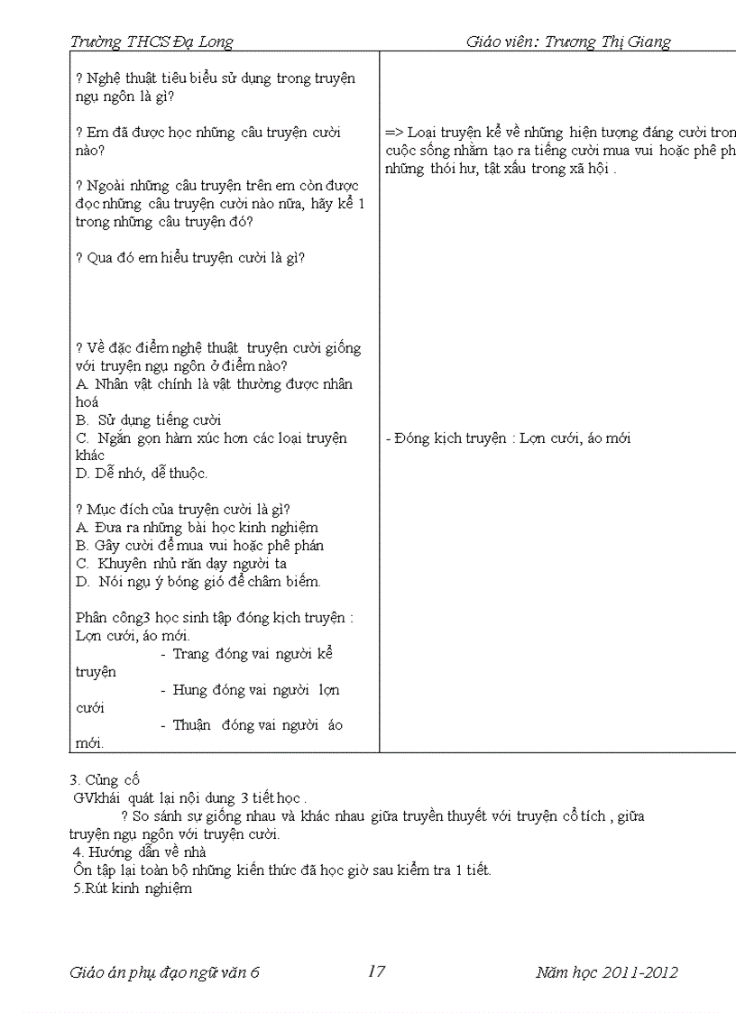 image for page Giáo án phụ đạo văn 6