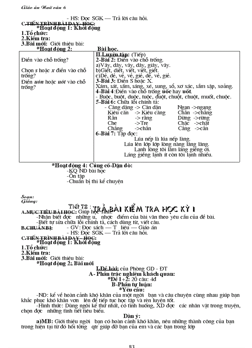 image for page Giao an văn 6 CKTKN