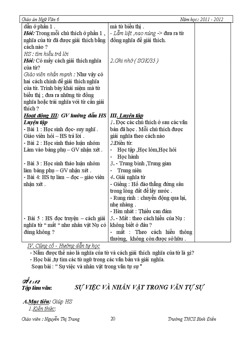 image for page Giáo án văn 6 t1