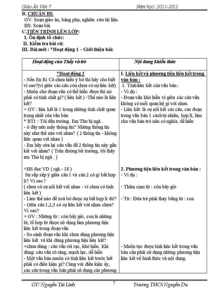 image for page Giáo án văn 7 11 12 hay