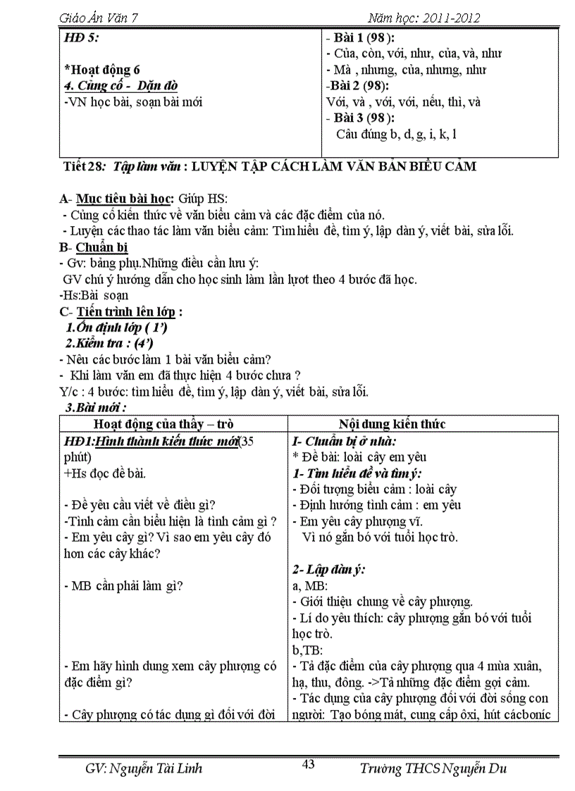 image for page Giáo án văn 7 11 12 hay