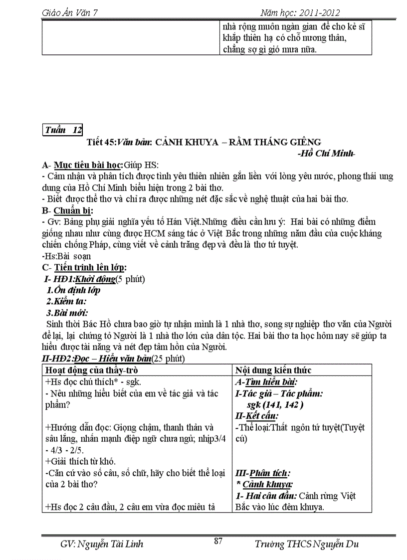 image for page Giáo án văn 7 11 12 hay