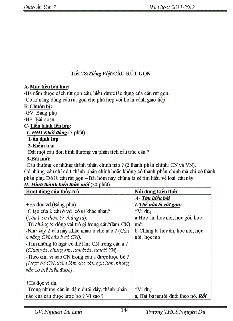 image for page Giáo án văn 7 11 12 hay