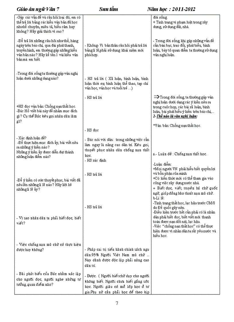 image for page Giao an van 7 HKII Doc cho y kien nha