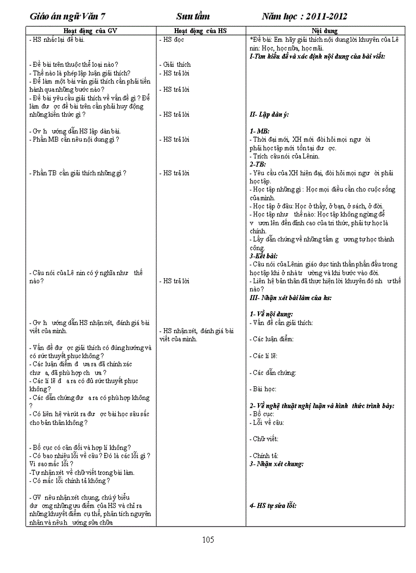 image for page Giao an van 7 HKII Doc cho y kien nha