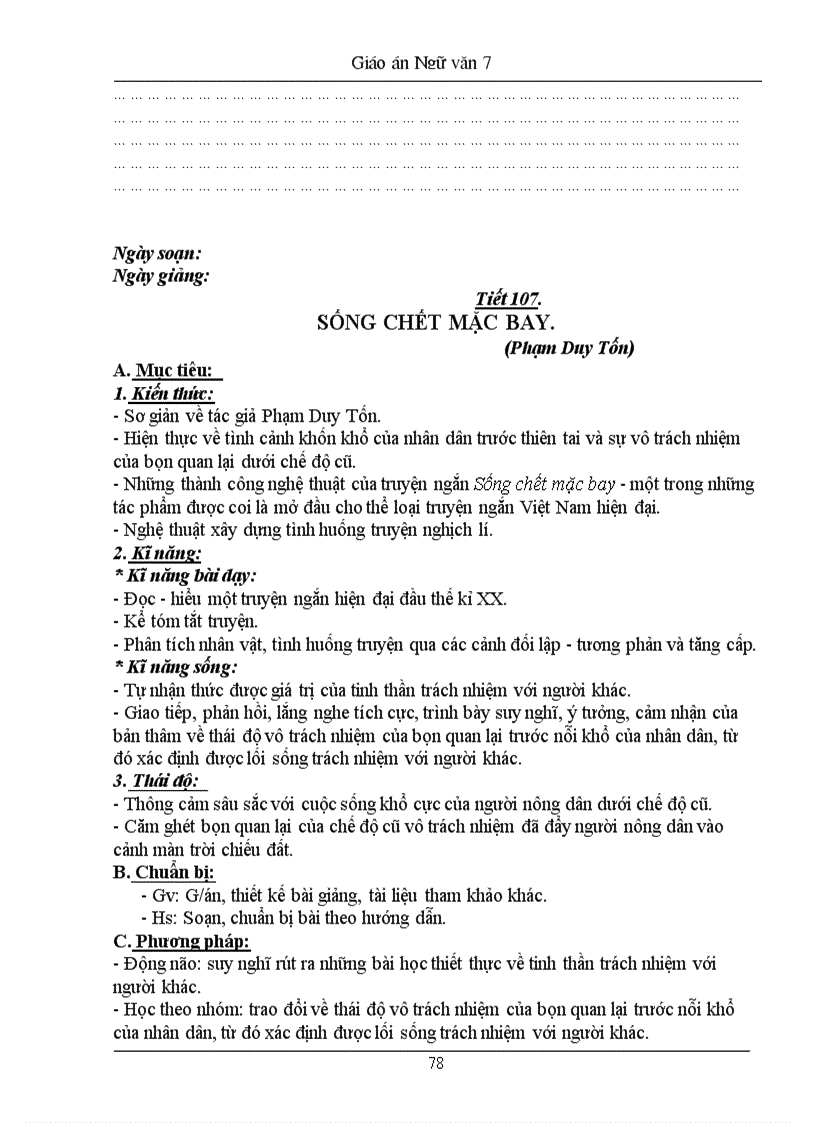 image for page Giao an Ngu van 7 HK 2 co ki nang song 1