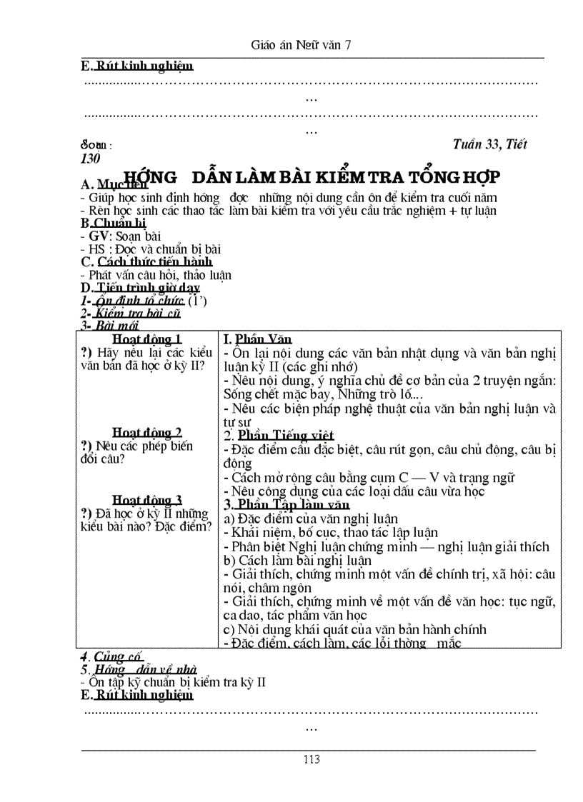 image for page Giao an Ngu van 7 HK 2 co ki nang song 1