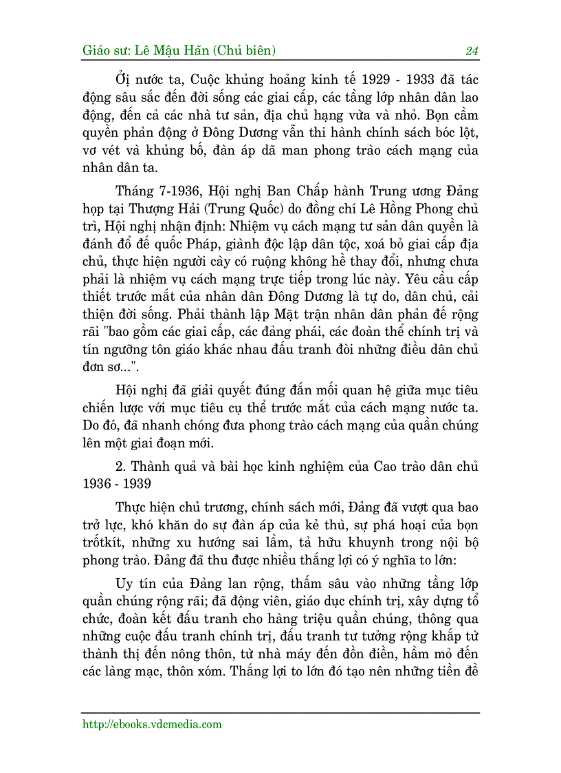 image for page Huong dan on thi monLich su dang CSVN
