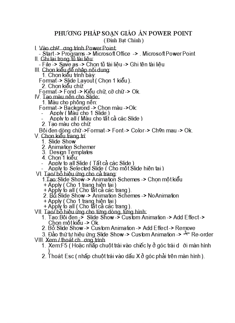 image for page Hướng dẫn soạn giáo án Powerpoint