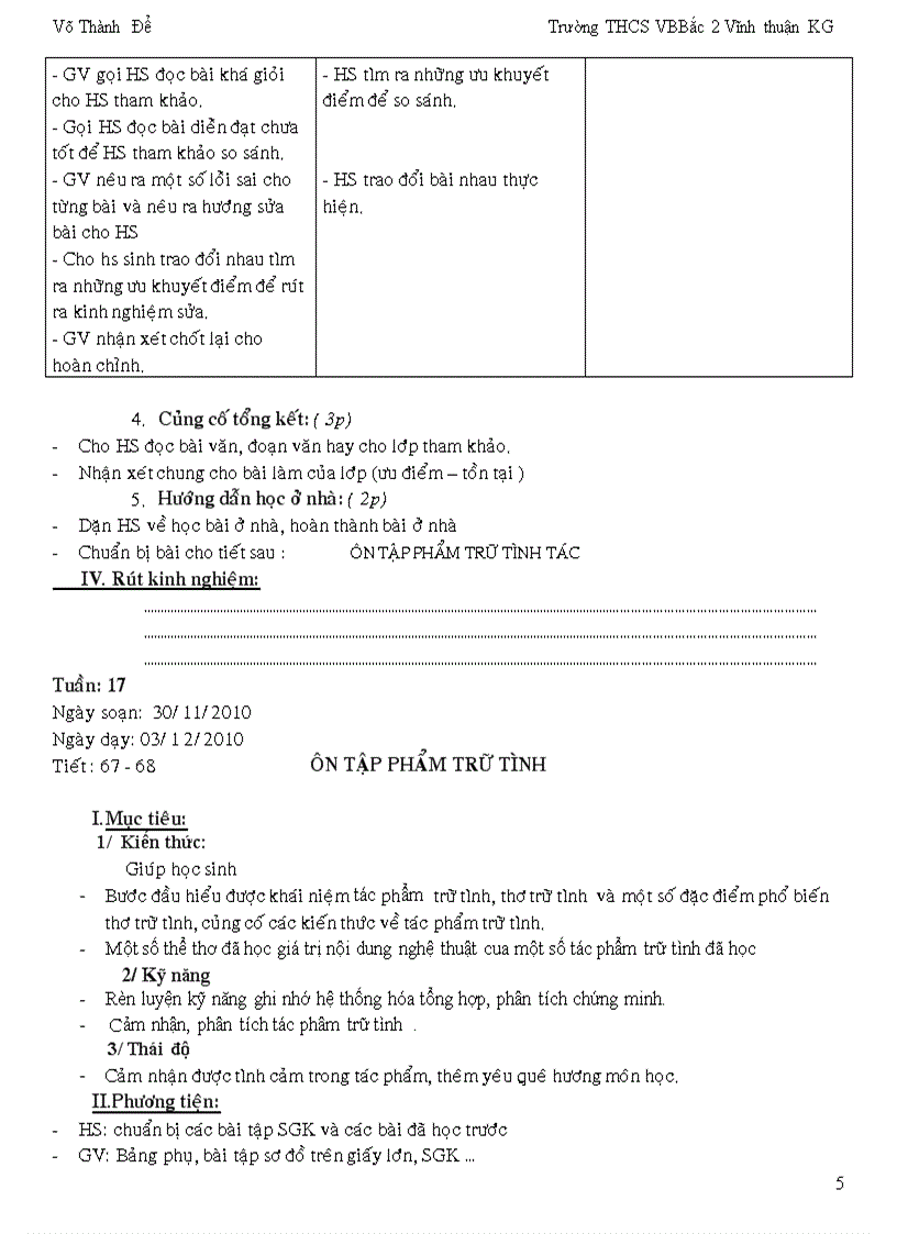 image for page Ngữ văn 17 Tuần 17 mới