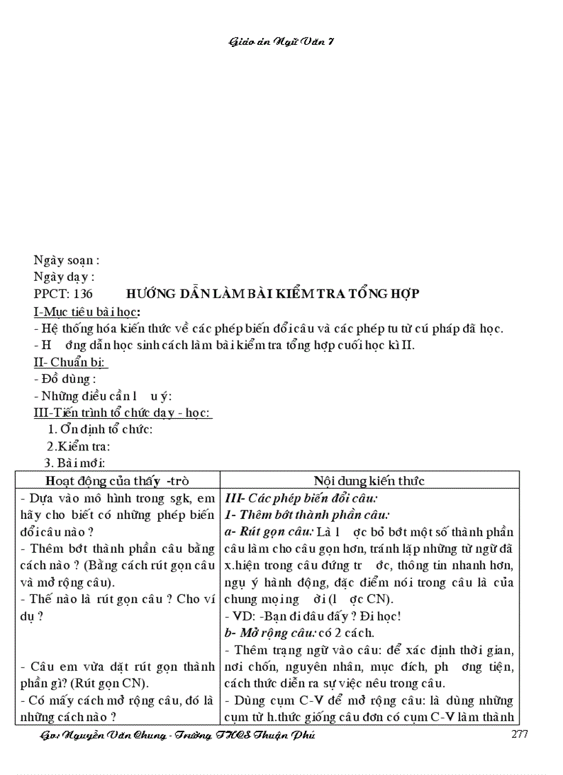 image for page Ngữ văn 7 dung