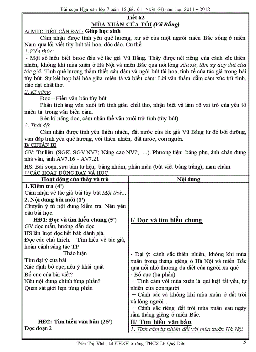 image for page Ngữ văn 7 tuần 16 2011 2012