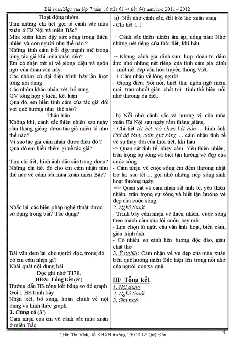 image for page Ngữ văn 7 tuần 16 2011 2012